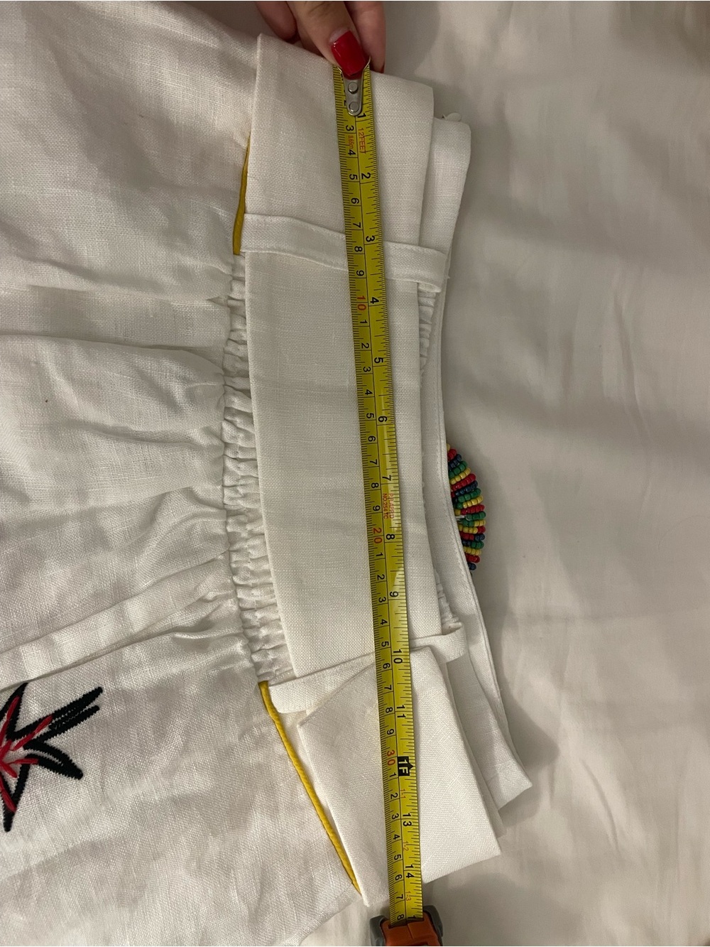 FARM Rio White Skirt with Multicolor Tropical Floral & Toucan Embroidery - Picture 5 of 6